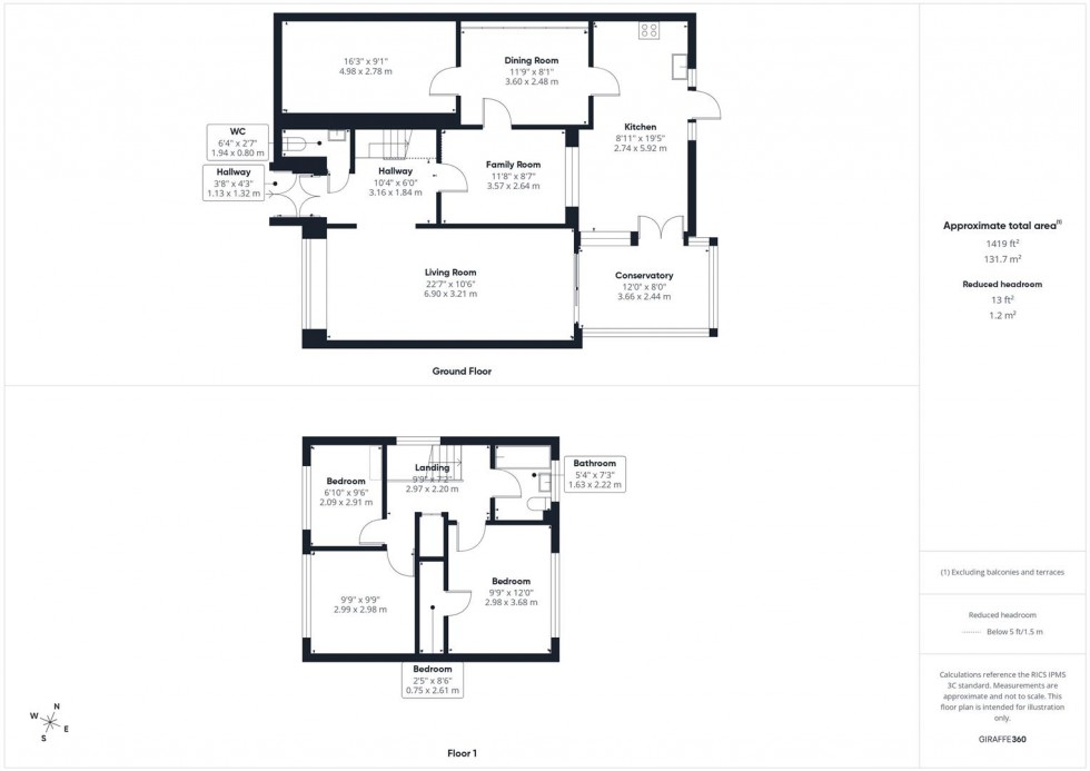 Floorplan for Burcott Lane, Bierton, Aylesbury
