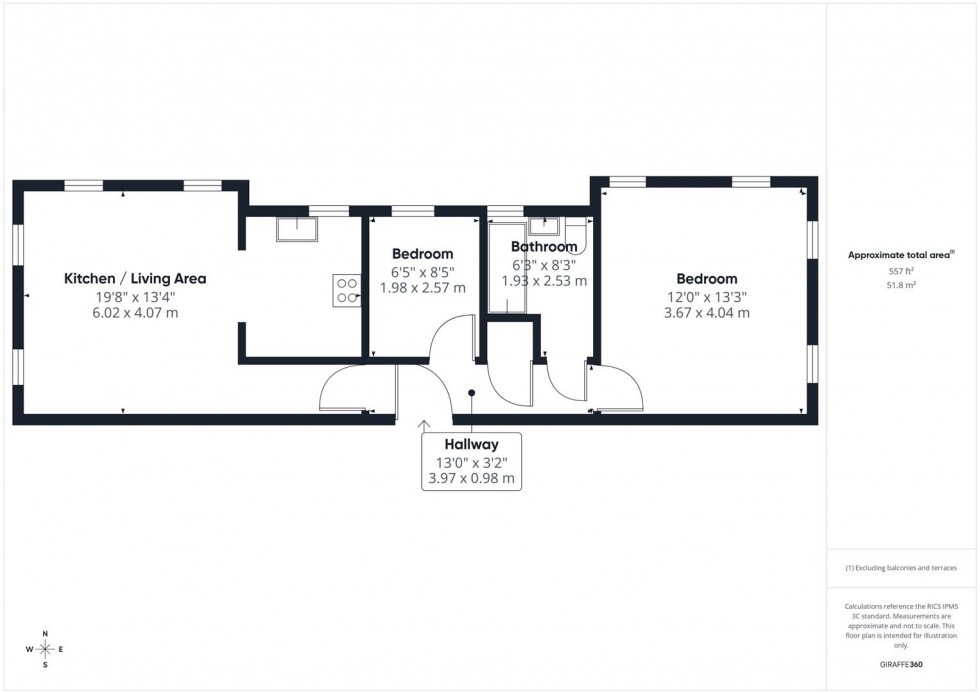 Floorplan for Pine Street, Fairford Leys, Aylesbury