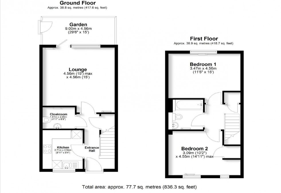 Floorplan for Elderberry Road, Berryfields, Aylesbury