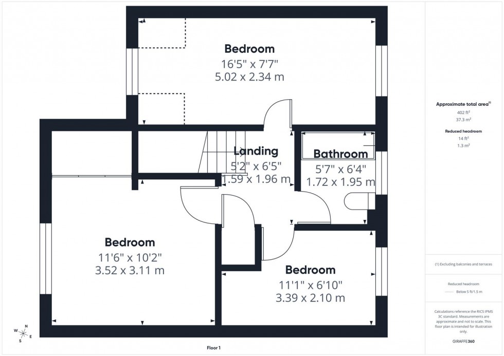 Floorplan for Puffin Way, Watermead, Aylesbury