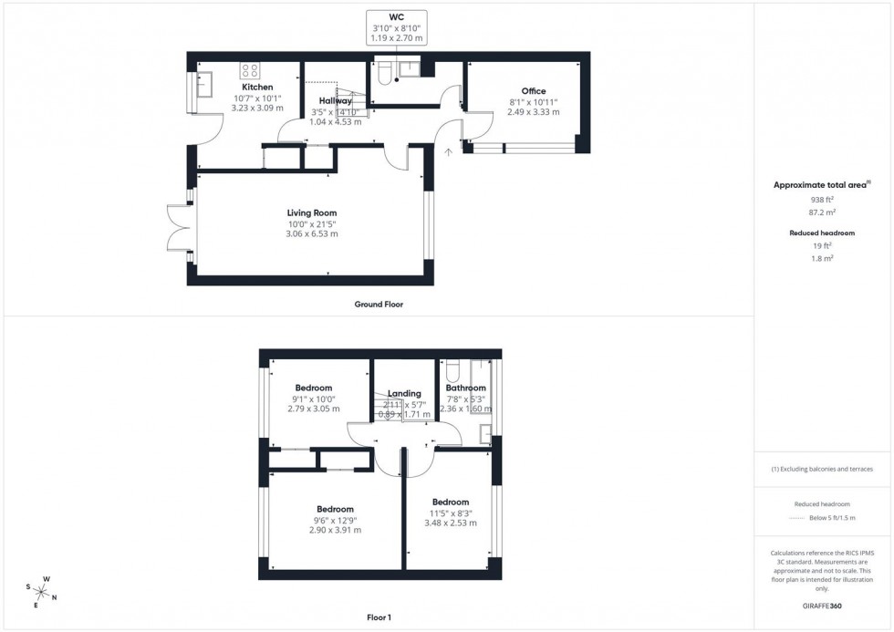 Floorplan for Barnard Crescent, Aylesbury, Buckinghamshire
