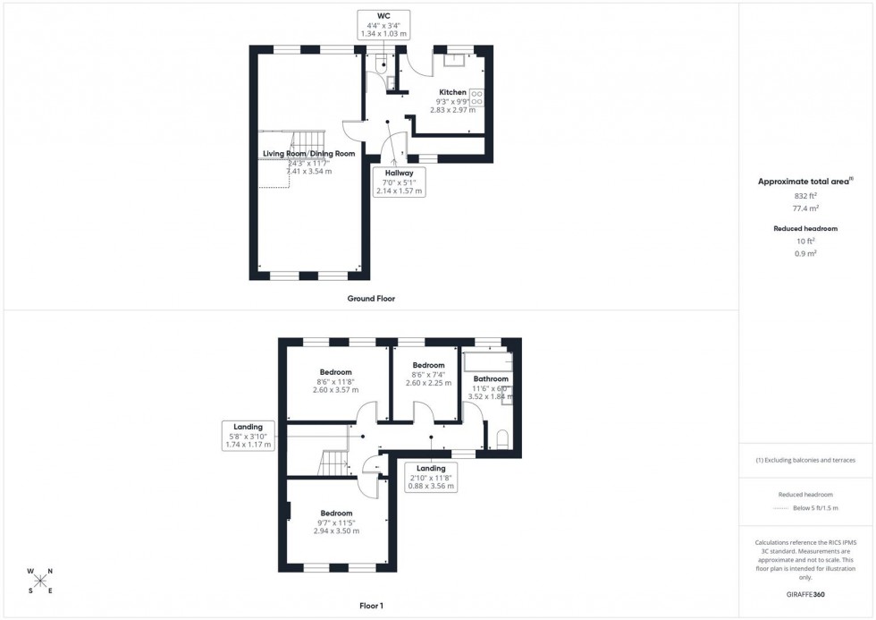 Floorplan for Witham Way, Walton Court, Aylesbury