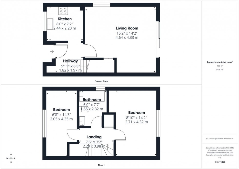Floorplan for Hereford Way, Quarrendon, Aylesbury