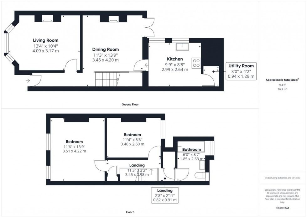 Floorplan for Buckingham Road, Aylesbury, Buckinghamshire