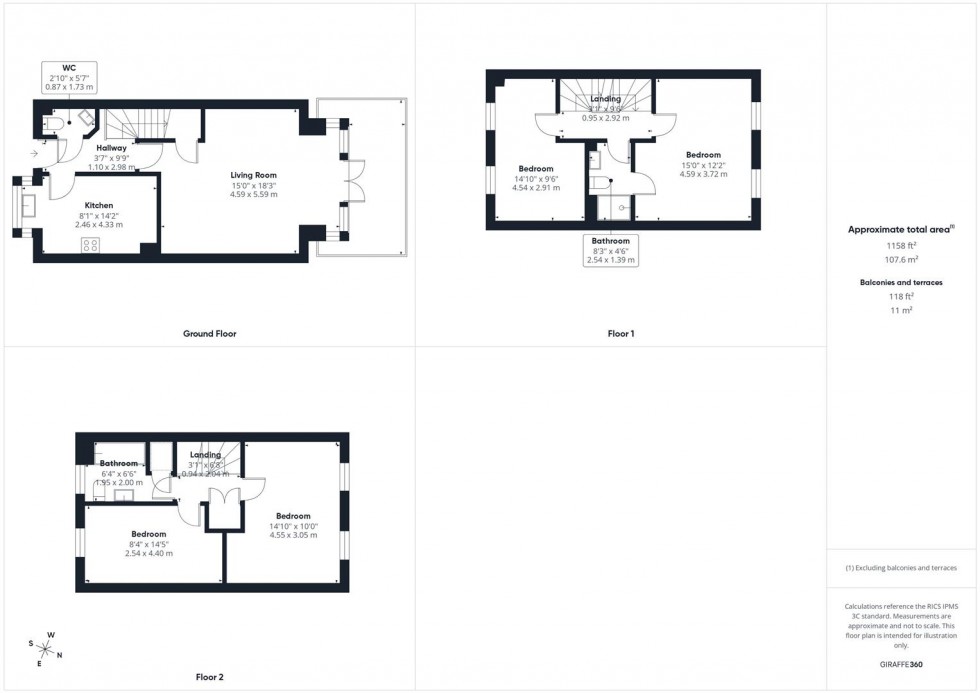 Floorplan for Acorn Path, Kingsbrook, Aylesbury