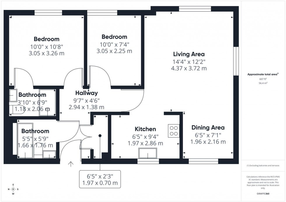 Floorplan for Irving Path, Aylesbury, Buckinghamshire