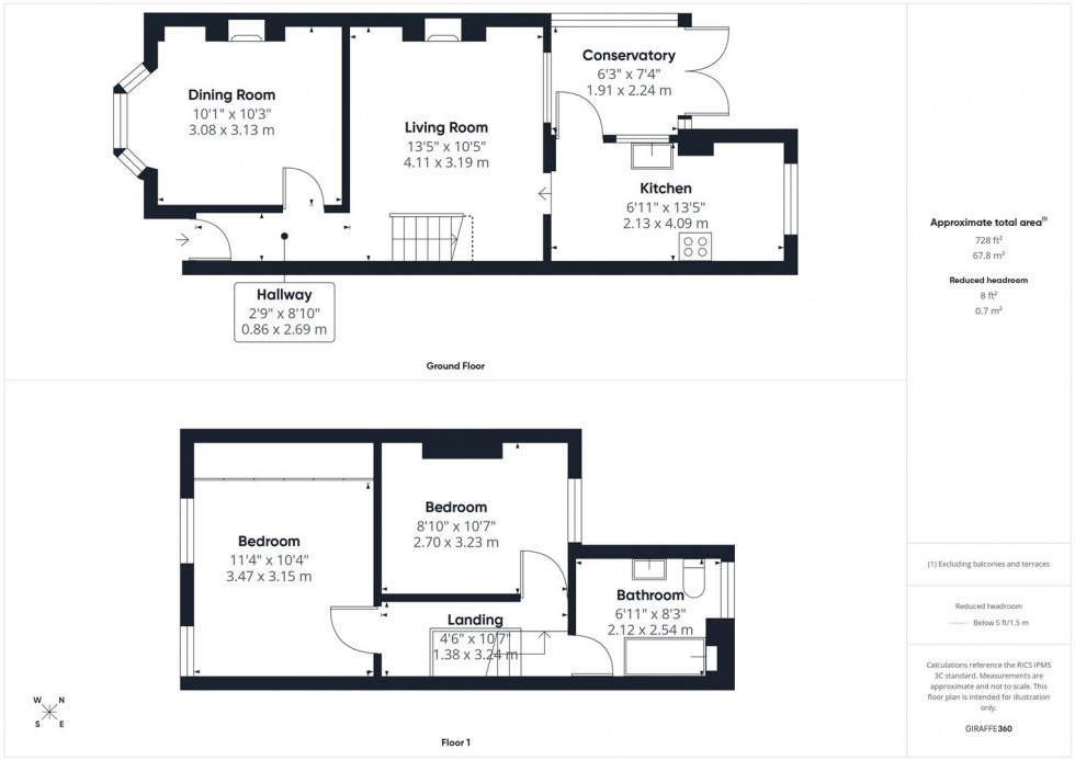 Floorplan for Grecian Street, Aylesbury, Buckinghamshire