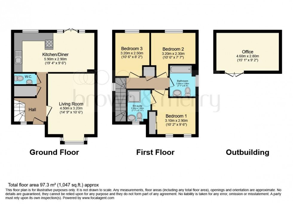 Floorplan for Beethoven Drive, Aylesbury, Buckinghamshire
