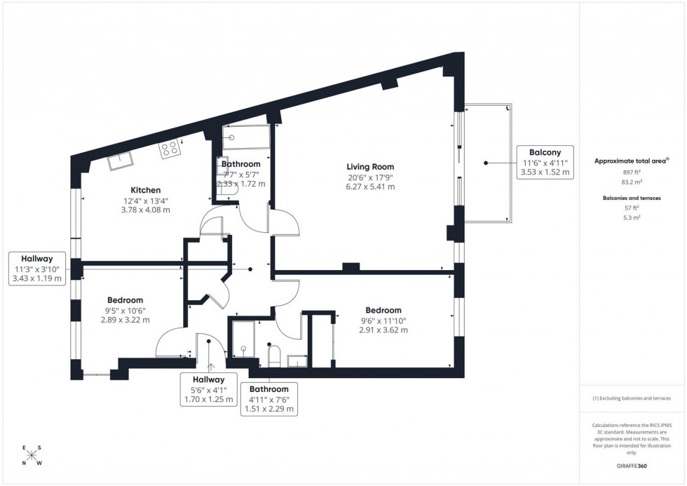 Floorplan for Coxhill Way, Aylesbury, Buckinghamshire