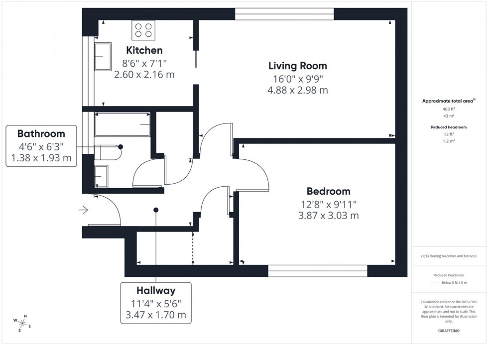 Floorplan for Cleveland Road, Elmhurst, Aylesbury