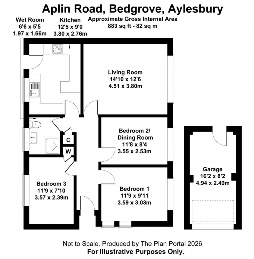 Floorplan for Aplin Road, Bedgrove, Aylesbury