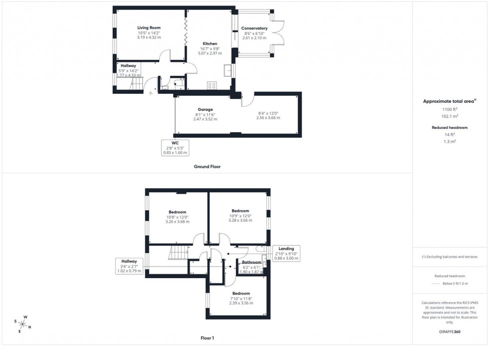 Floorplan for Witham Way, Walton Court, Aylesbury