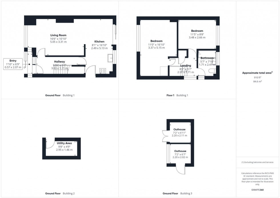 Floorplan for Cradley Walk, Elmhurst, Aylesbury