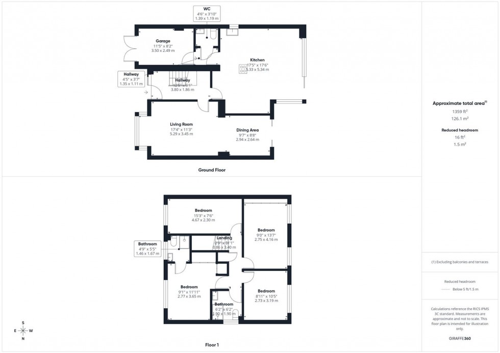 Floorplan for Ayres Close, The Willows, Aylesbury