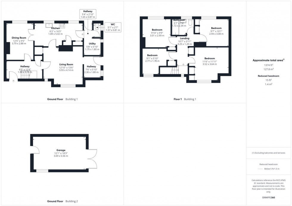 Floorplan for Penn Road, Southcourt, Aylesbury