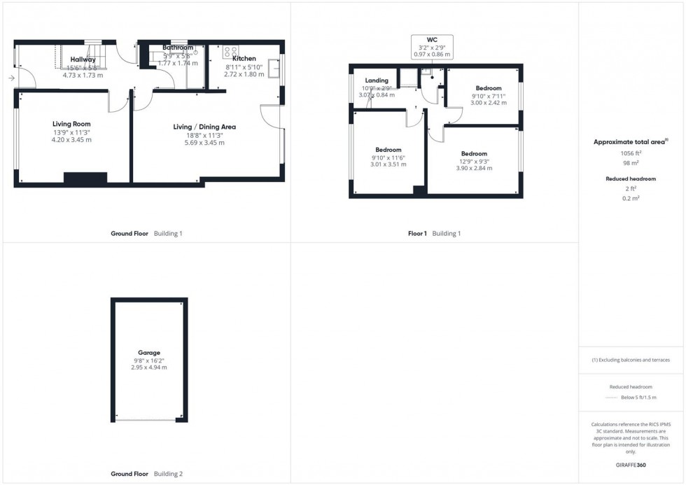 Floorplan for Finmere Crescent, Bedgrove, Aylesbury