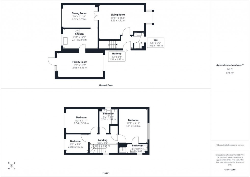 Floorplan for Bateman Drive, Aylesbury