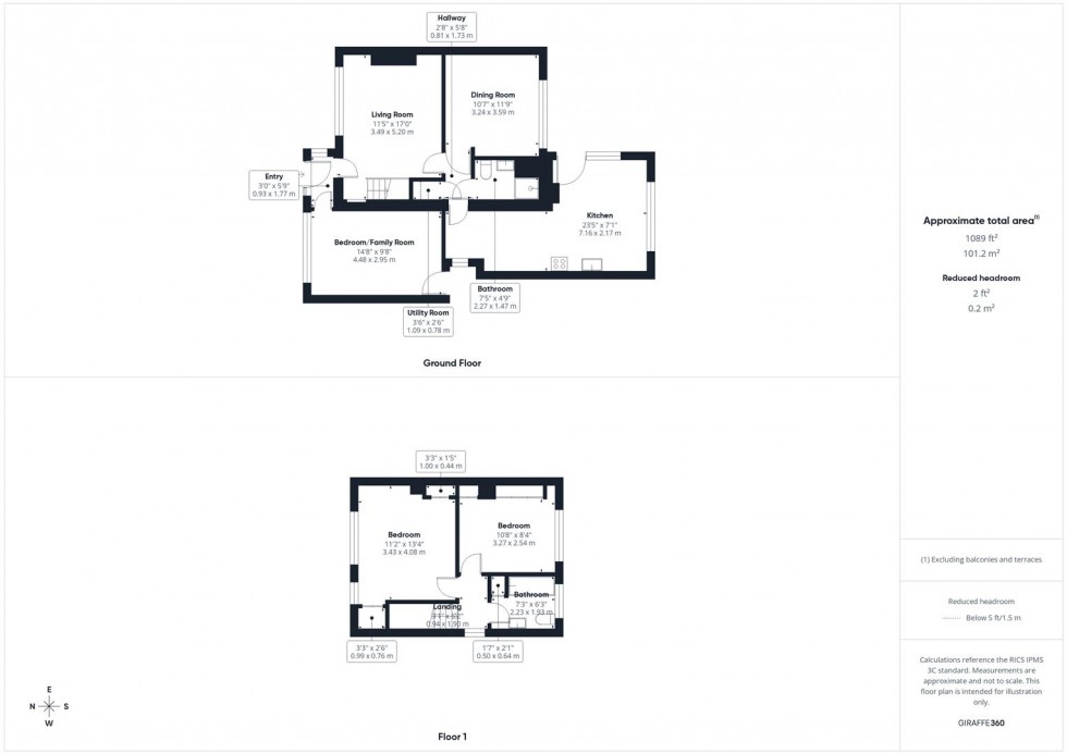 Floorplan for Bernard Close, Cuddington, Aylesbury