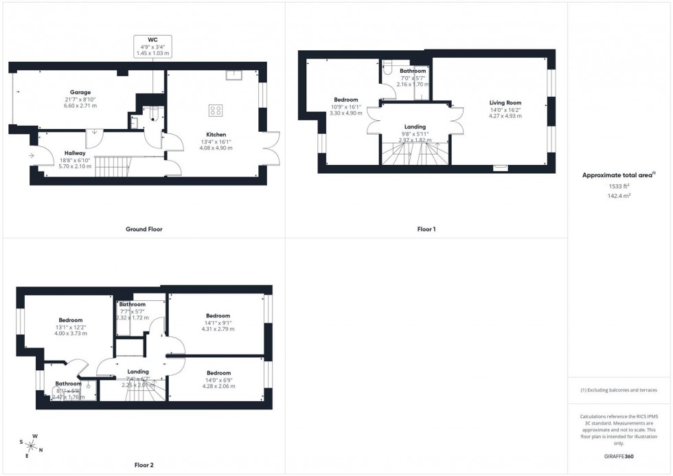 Floorplan for Whitehead Way, Lavender Grange, Aylesbury