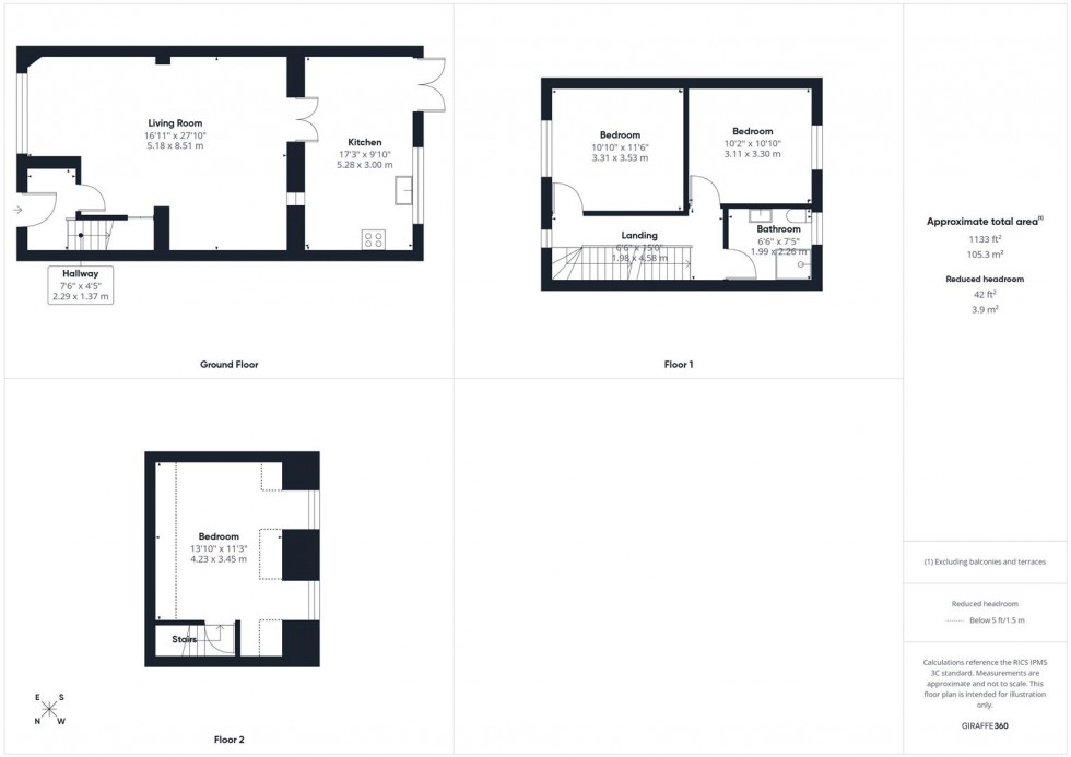 Floorplan for Fremantle Road, Southcourt, Aylesbury