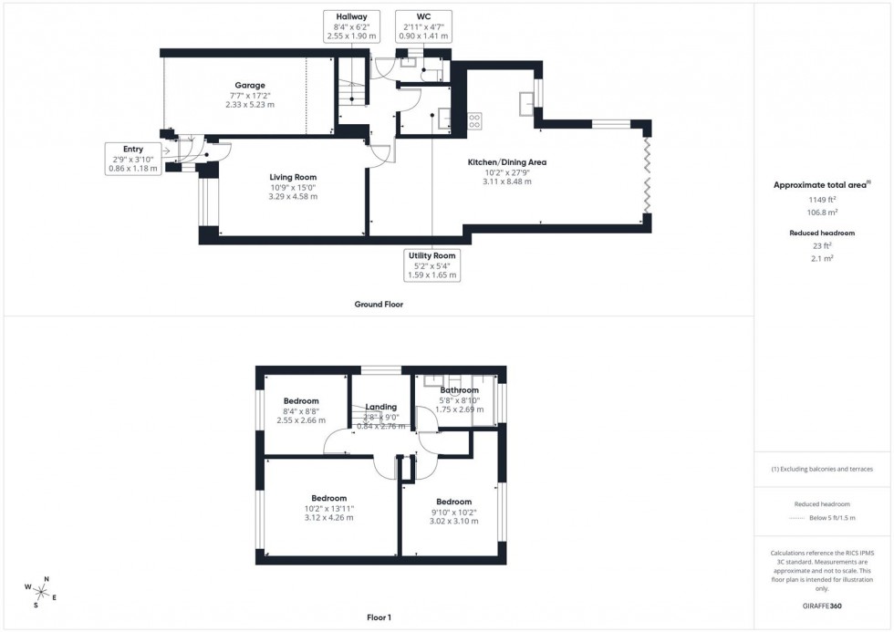 Floorplan for David Close, Stoke Grange, Aylesbury
