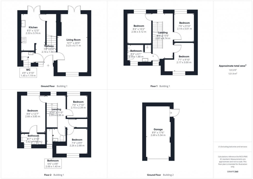 Floorplan for Barland Way, Berryfields, Aylesbury