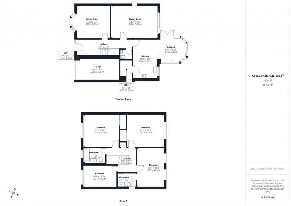 Floorplan for Kestrel Way, Watermead, Aylesbury