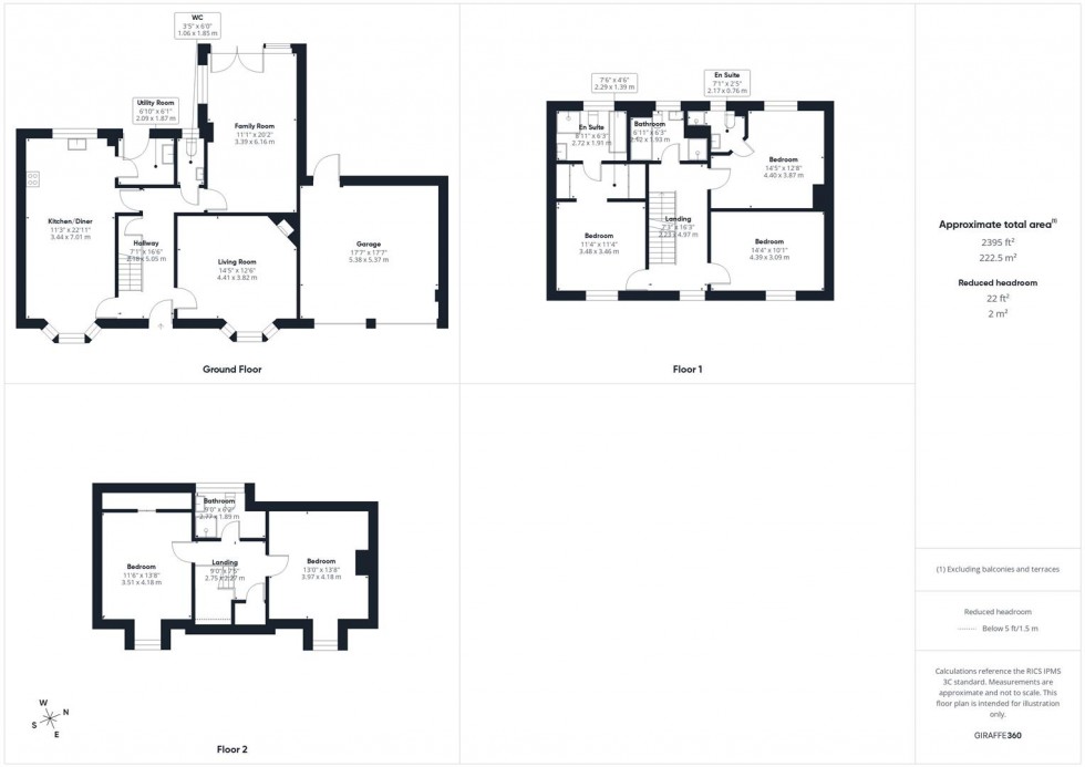 Floorplan for Tamarisk Way, Weston Turville, Aylesbury