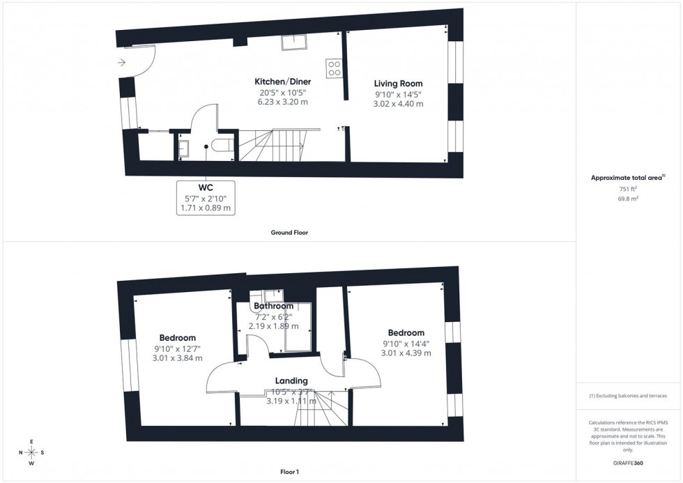 Floorplan for Mitchell Close, Aylesbury, Buckinghamshire