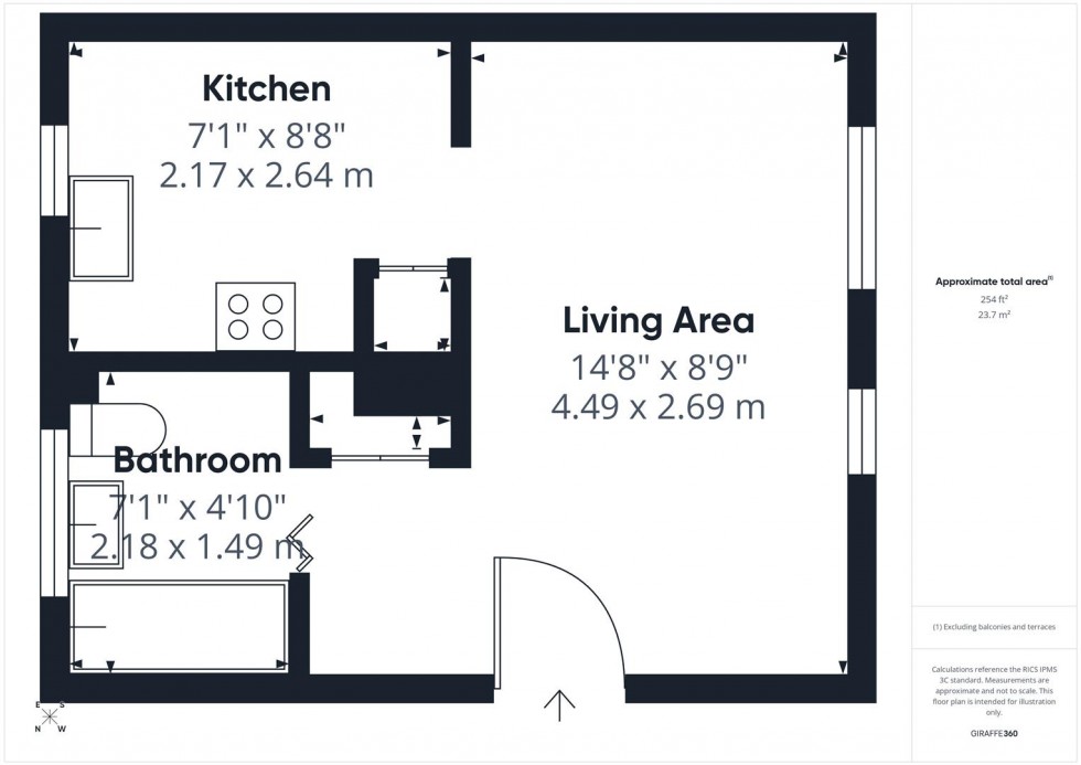 Floorplan for Langstone Court, Cleveland Park, Aylesbury
