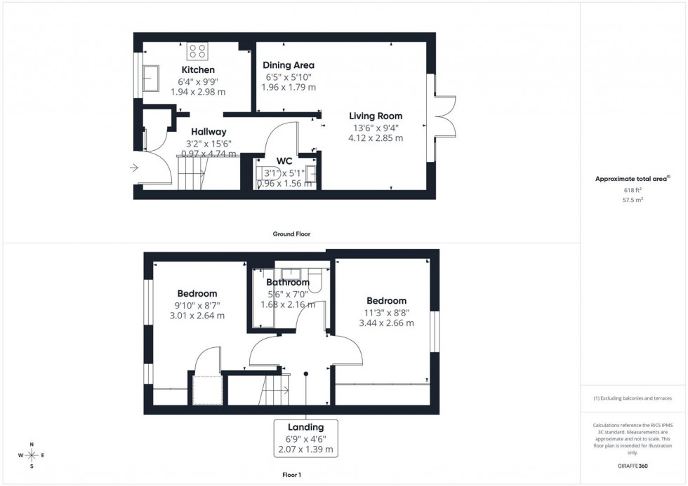 Floorplan for Atlanta Way, Aylesbury, Buckinghamshire