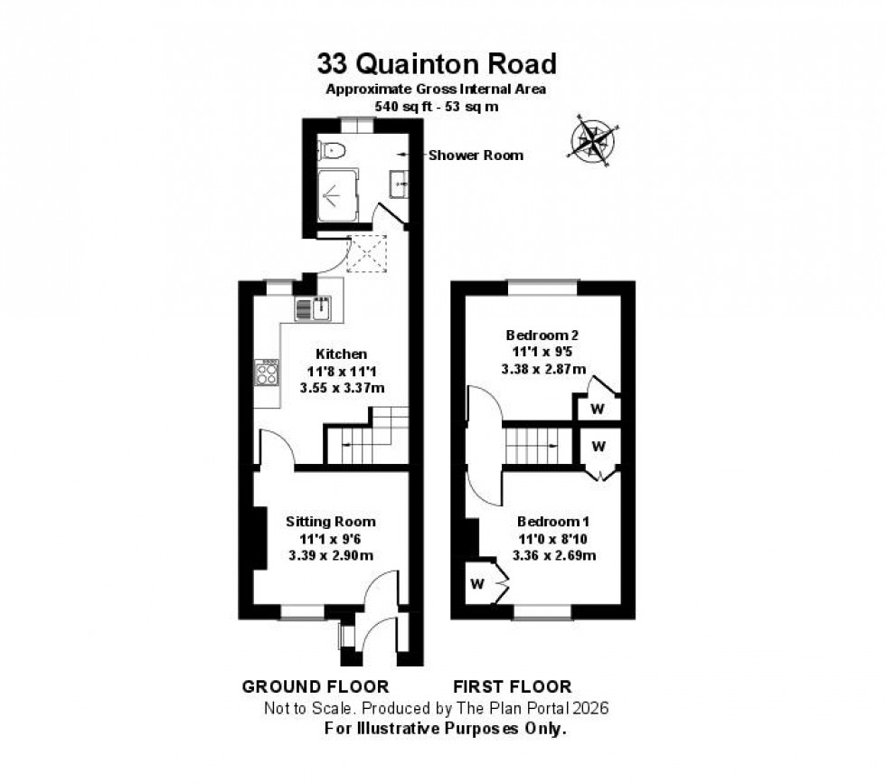 Floorplan for Quainton Road, Waddesdon, Aylesbury