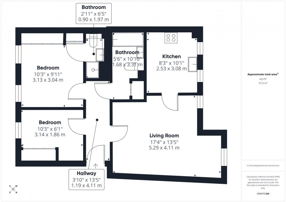 Floorplan for Florey Gardens, Aylesbury, Buckinghamshire