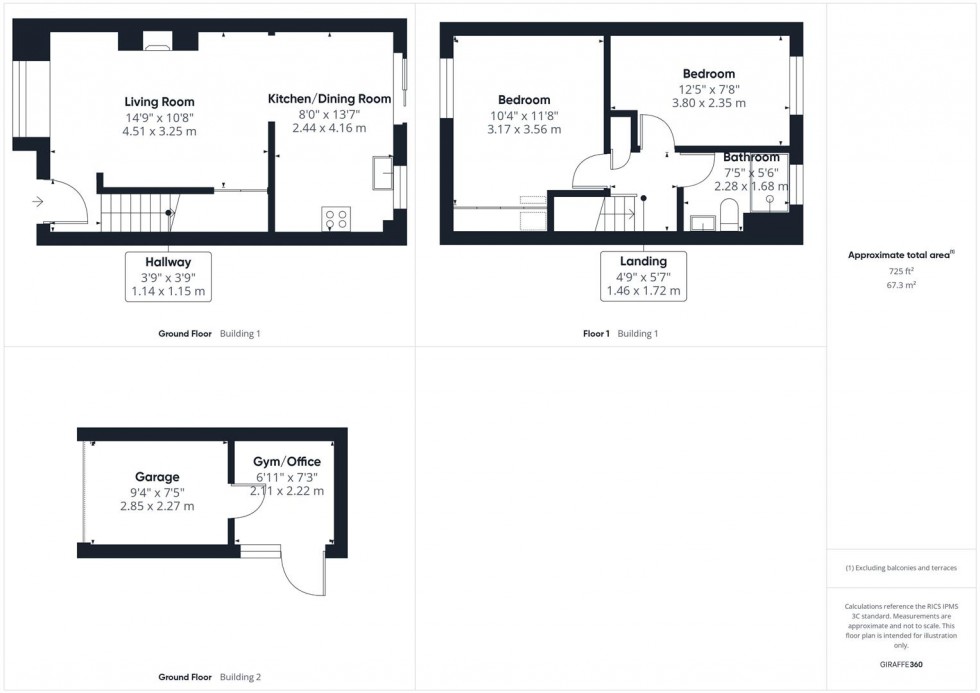 Floorplan for Ravensbourne Road, Hawkslade, Aylesbury