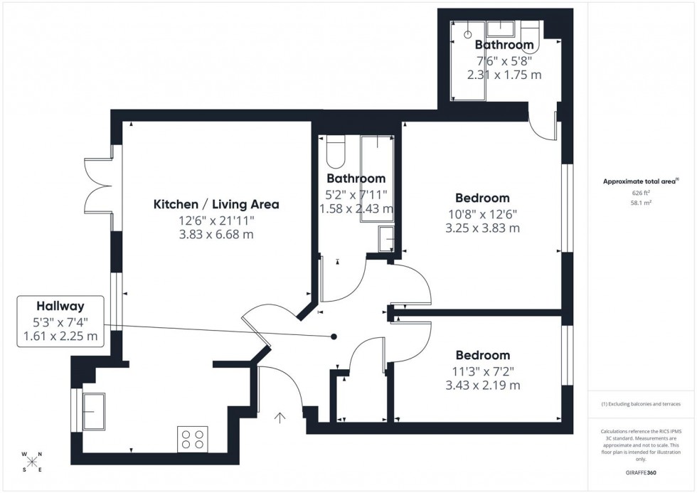 Floorplan for Wendover Road, Aylesbury, Buckinghamshire