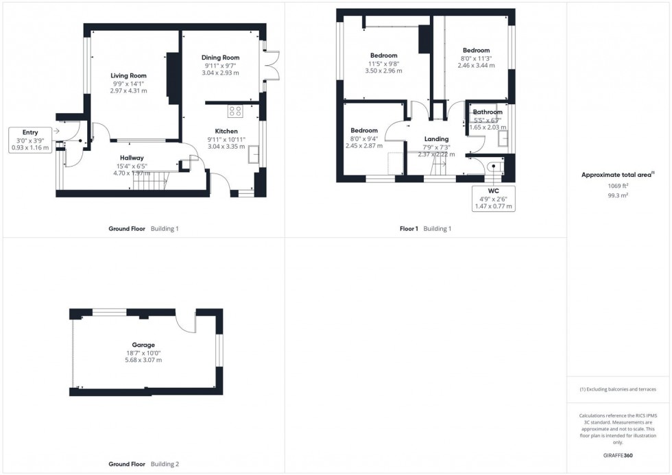Floorplan for Northfield Road, Broughton, Aylesbury