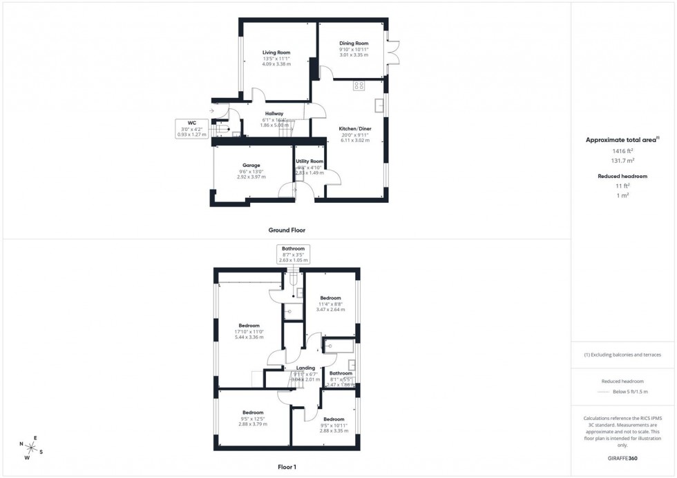 Floorplan for Studland Close, Bedgrove, Aylesbury