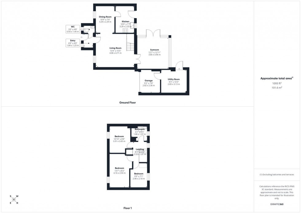 Floorplan for Horton Close, Fairford Leys, Aylesbury