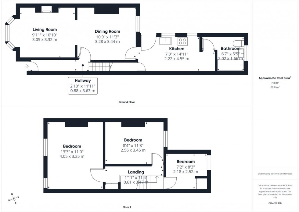 Floorplan for Queens Park, Aylesbury, Buckinghamshire