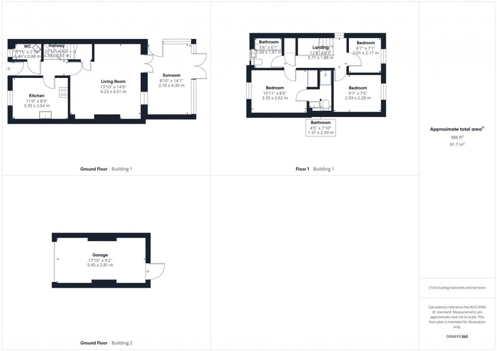 Floorplan for Prestwold Way, Fairford Leys, Aylesbury