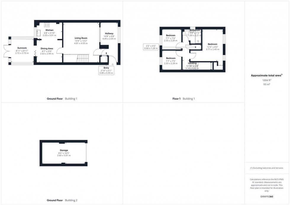 Floorplan for Langstone Close, Cleveland Park, Aylesbury