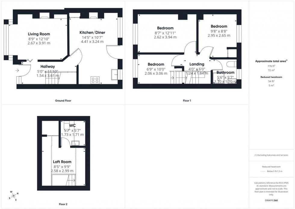 Floorplan for Abbey Road, Aylesbury, Buckinghamshire