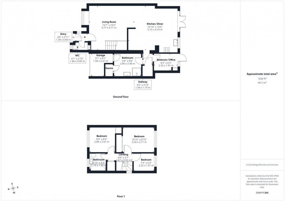 Floorplan for Lark Vale, Watermead, Aylesbury