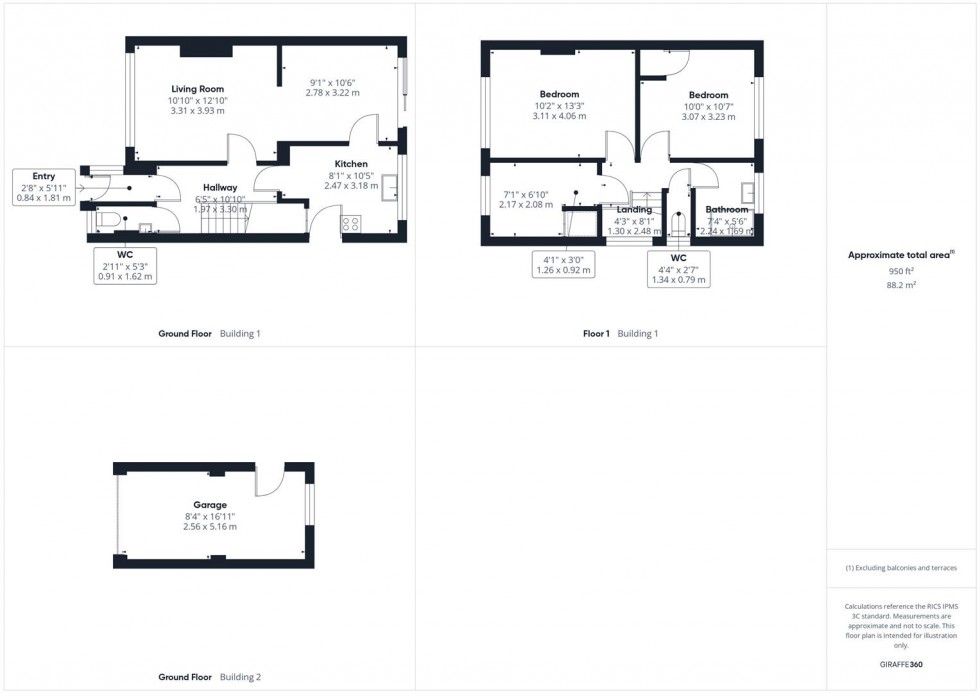 Floorplan for Broughton Avenue, Broughton, Aylesbury