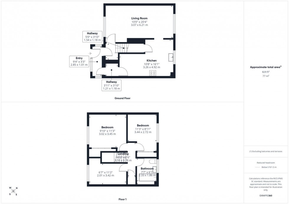 Floorplan for St. Peters Avenue, Aylesbury