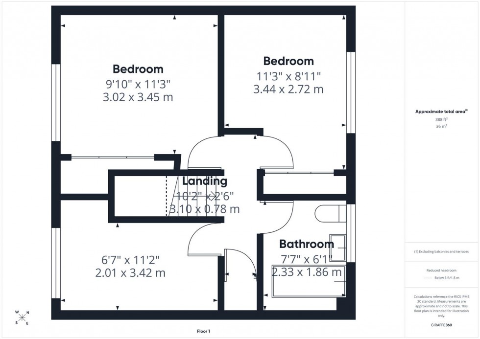 Floorplan for St. Peters Avenue, Aylesbury