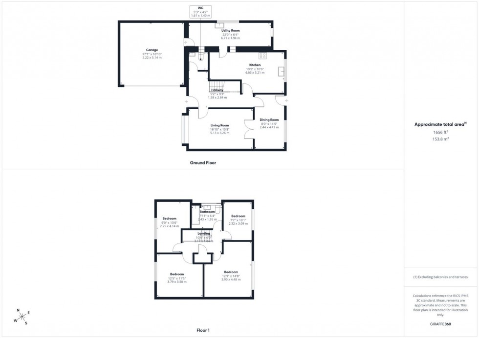 Floorplan for Allonby Way, Aylesbury