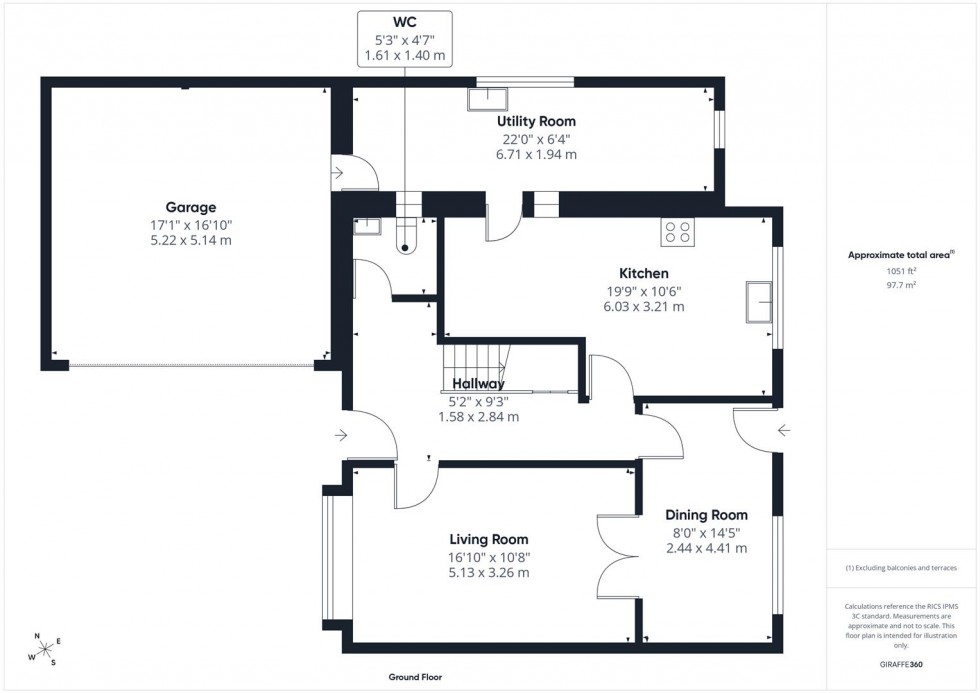 Floorplan for Allonby Way, Aylesbury