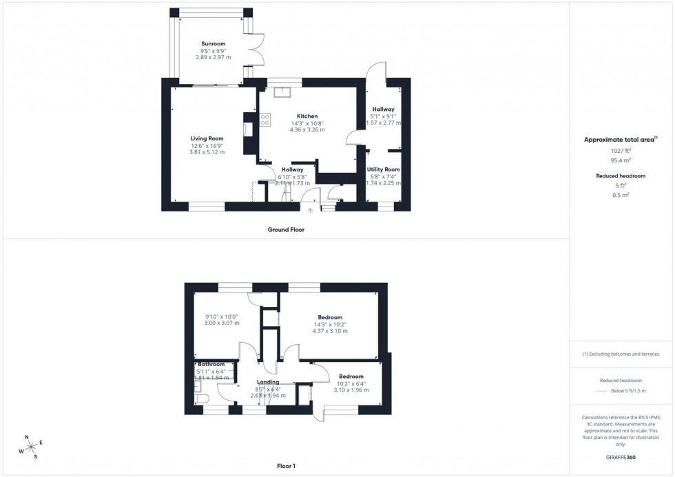 Floorplan for Churchill Avenue, Aylesbury, Buckinghamshire