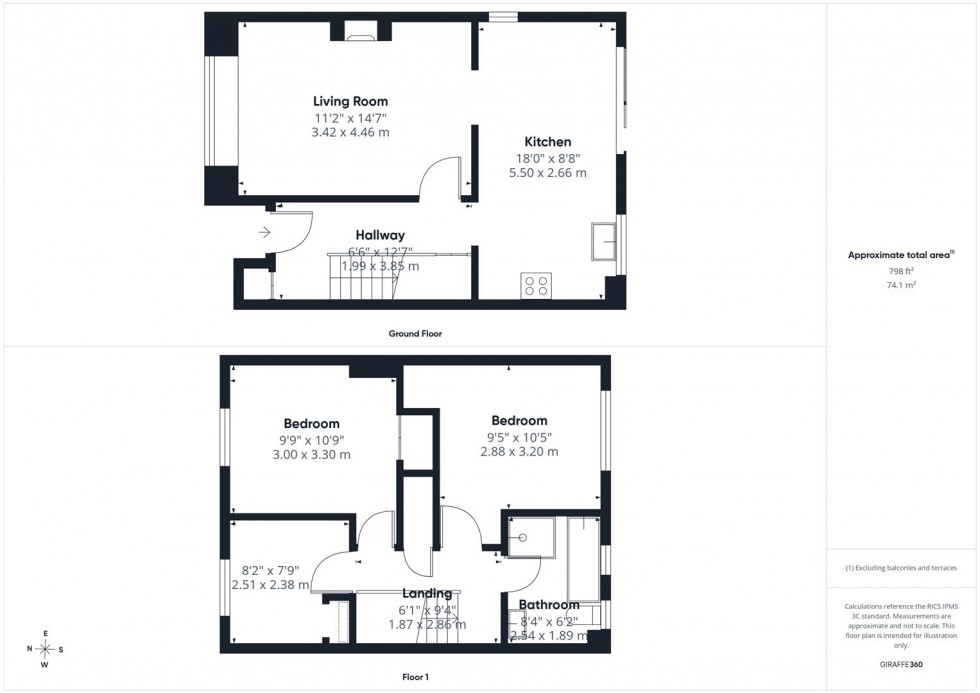 Floorplan for Kerry Close, Aylesbury, Buckinghamshire